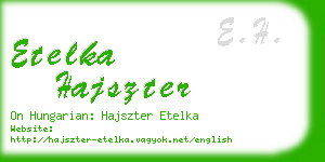 etelka hajszter business card